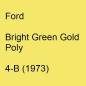 Preview: Ford, Bright Green Gold Poly, 4-B (1973).